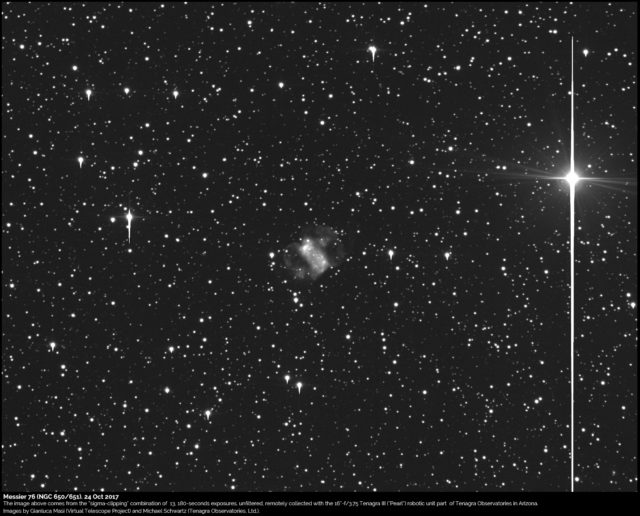 The planetary nebula Messier 76