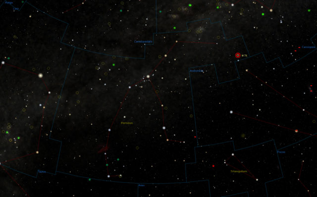 Messier 76: finder chart