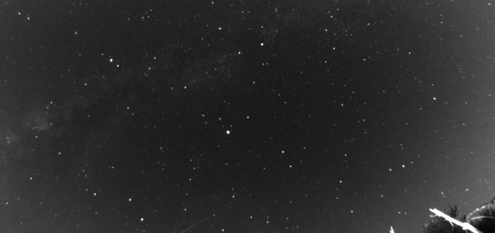 A bright Perseid meteor imaged on 12 Aug. 2017 / Una brillante meteora Perseide ripresa il 12 agosto 2017