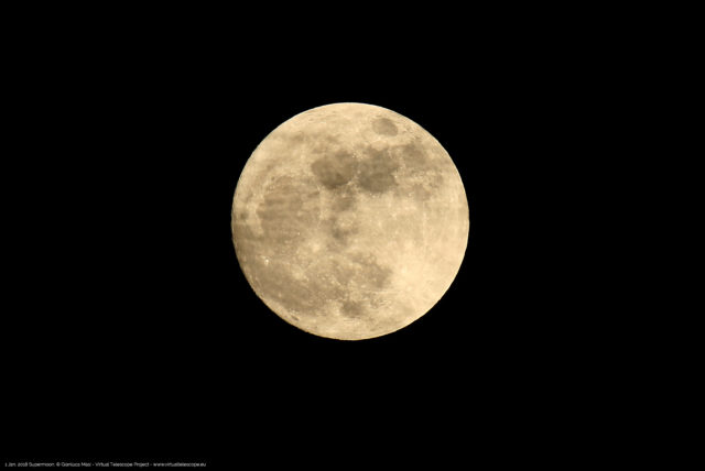 The 1 Jan. 2018 Supermoon: close-up