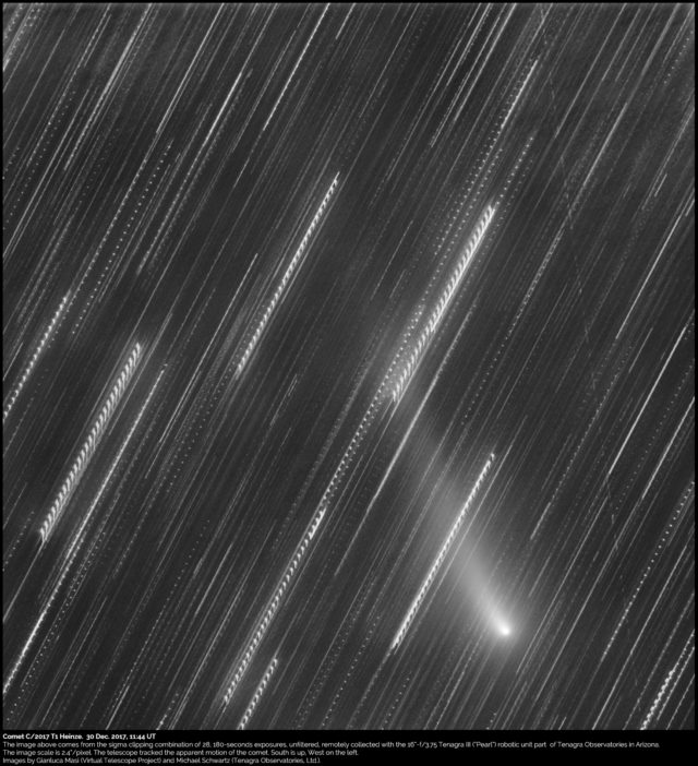 Comet C/2017 T1 Heinze. 30 Dec. 2017