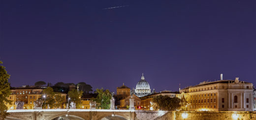 Satellite Iridium 10 made a very bright flare above Rome on 9 June 2018