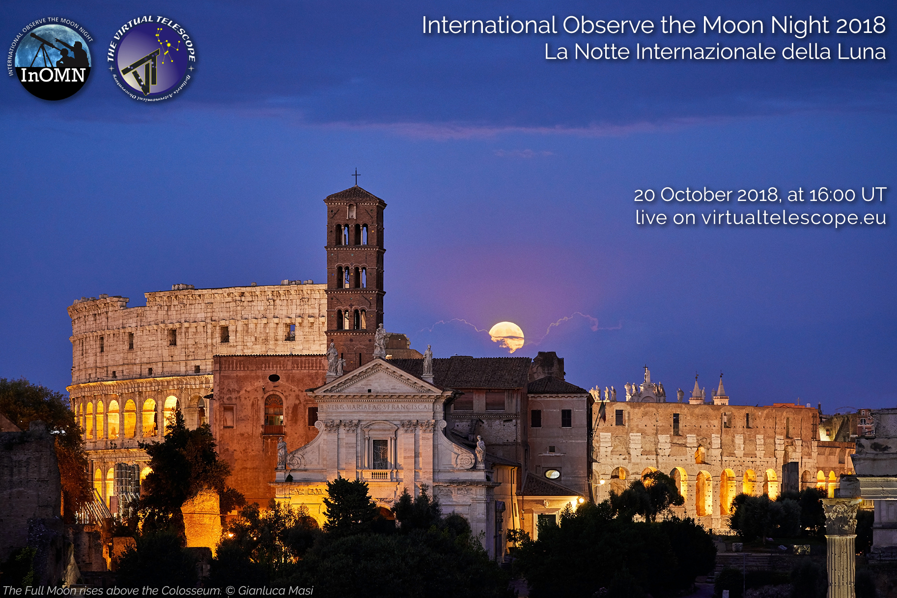 International Observe the Moon Night 2018: online observation - 20 Oct. 2018