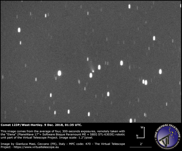 Comet 123P/West-Hartley: 11 Dec. 2018
