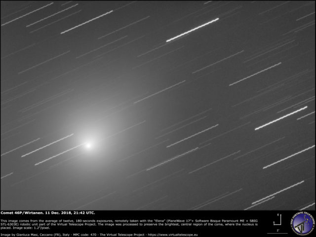 Comet 46P/Wirtanen: 11 Dec. 2018