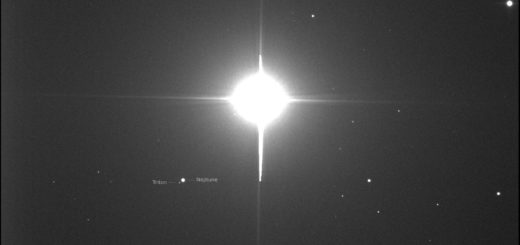 Mars, Neptune and Triton in close conjunction - 7 Dec. 2018