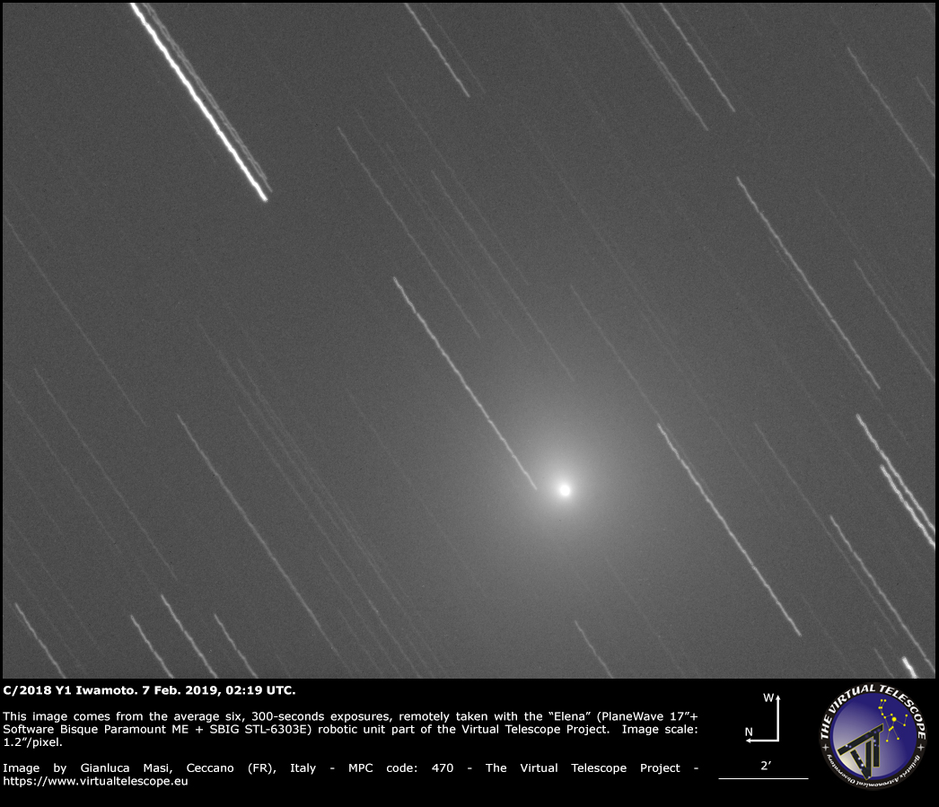 Comet C/2018 Y1 Iwamoto: 7 Feb. 2019