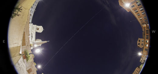 The International Space Station makes a spectacular pass above the Spanish Steps and Trinità dei Monti in Rome - 6 Apr. 2019