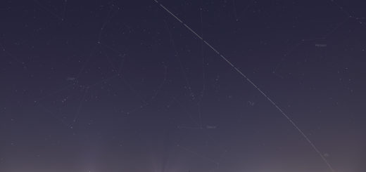 The International Space Station is flying over Rome, on 5 Apr. 2019