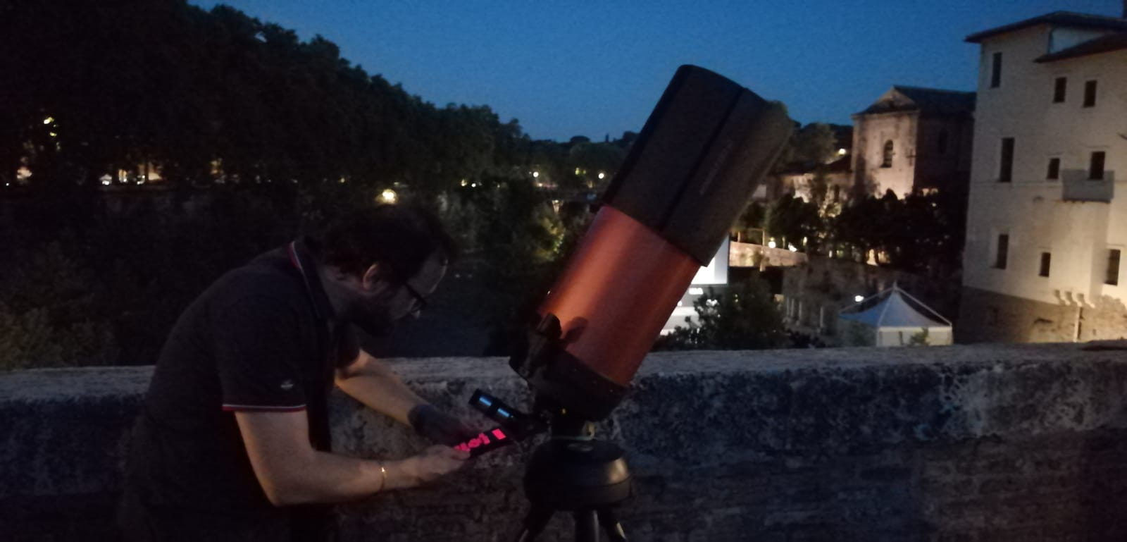 Preparing the telescope