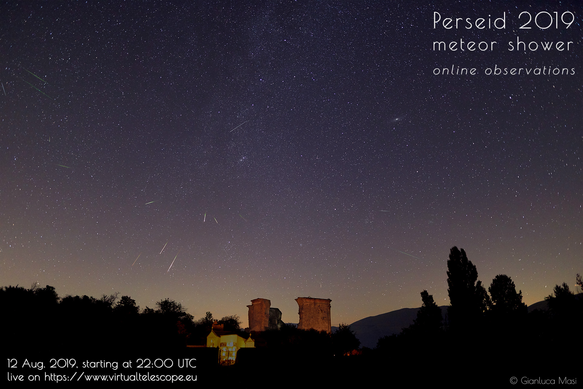 Perseids 2019: poster of the event