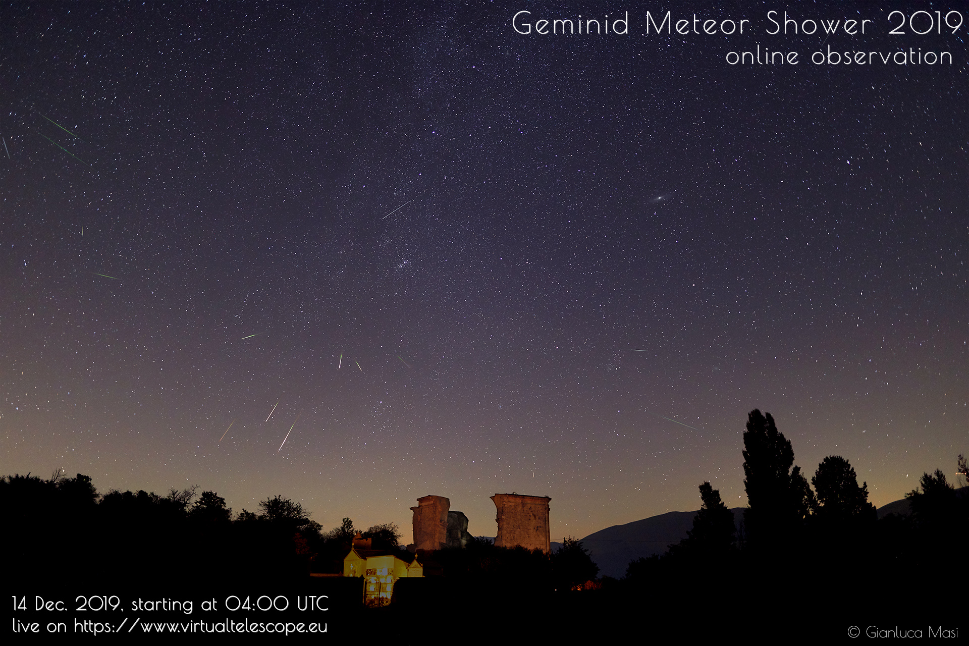 Geminids 2019: poster of the event