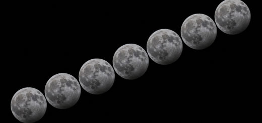 The core of the lunar eclipse: a short sequence centered on the time of the maximum
