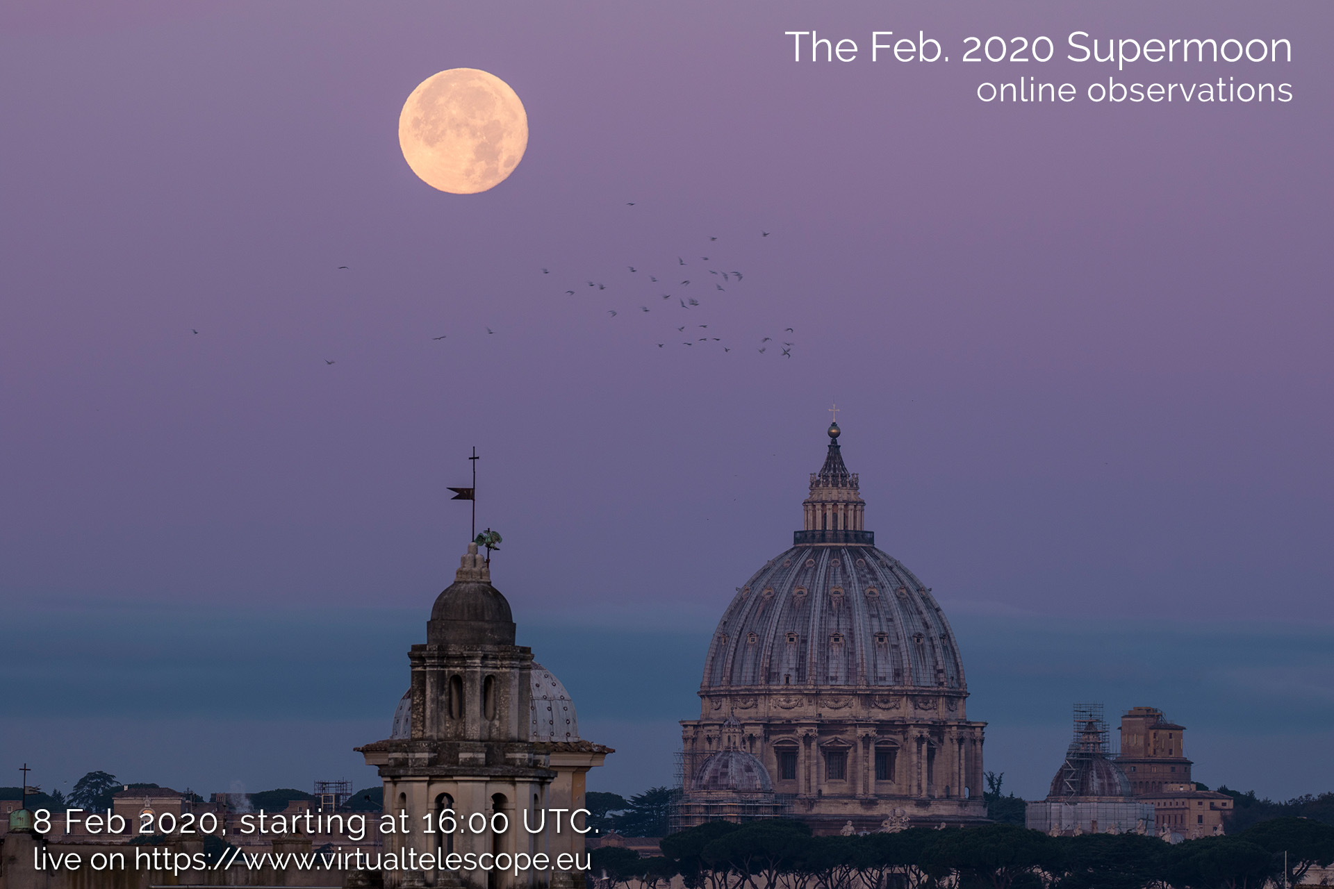 Feb. 2020 Supermoon: poster of the event