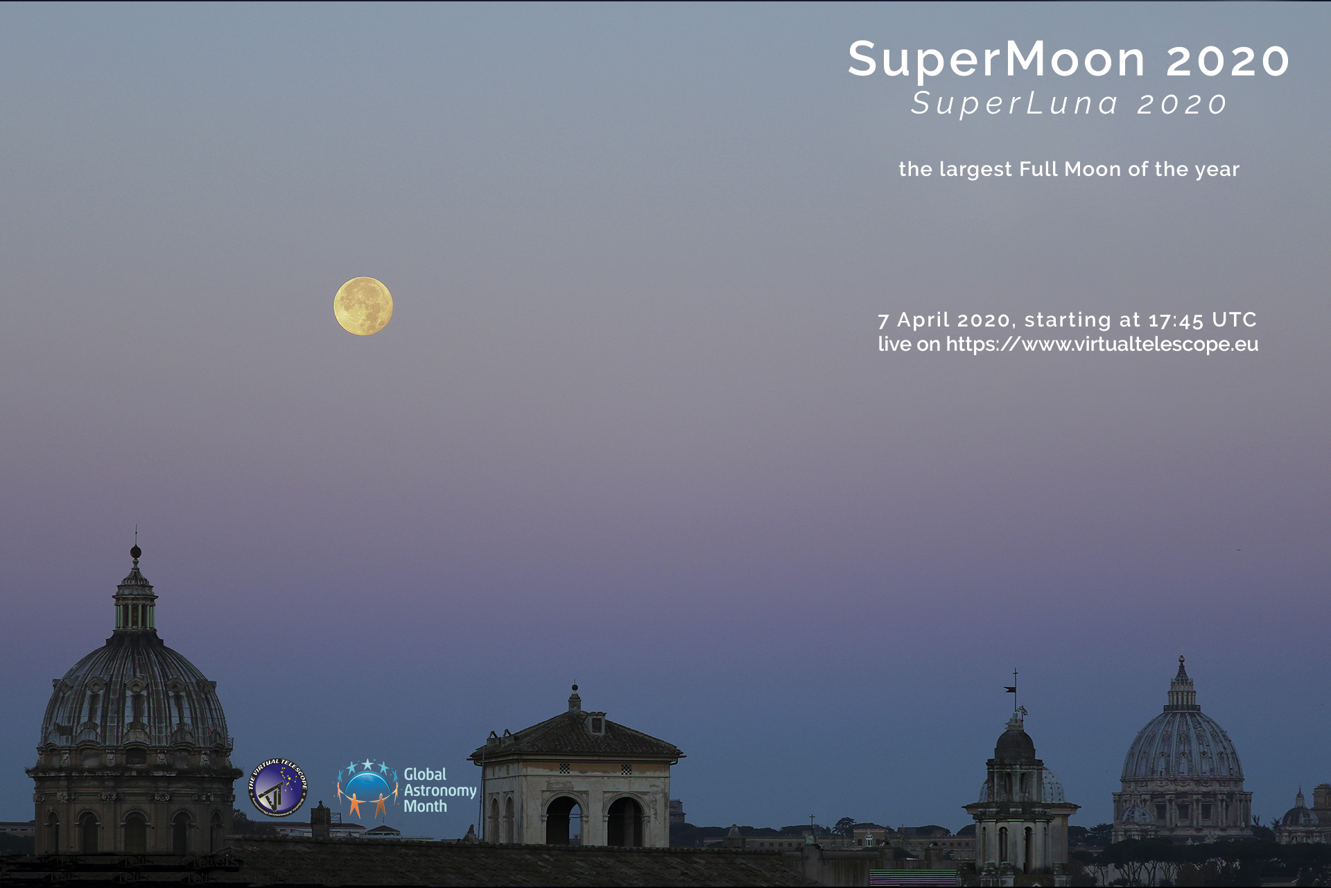 "SuperMoon 2020": poster of the event