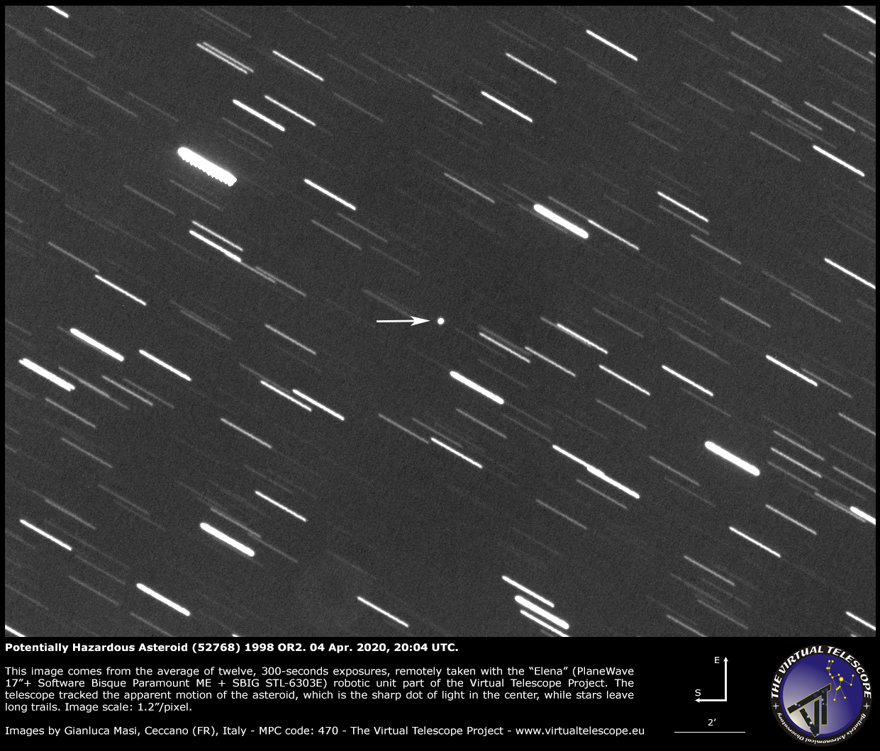 Potentially Hazardous Asteroid (52768) 1998 OR2: a image - 04 Apr. 2020