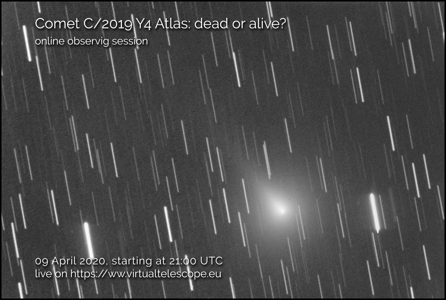 Comet C/2019 Y4 Atlas: dead or alive? - poster of the event