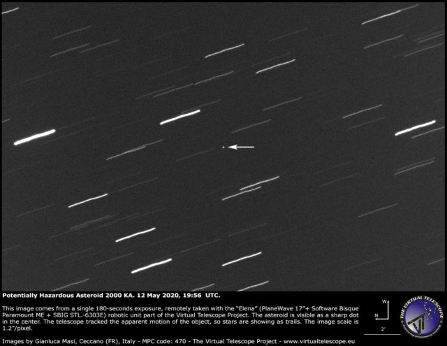Potentially Hazardous Asteroid 2000 KA: a image - 12 May 2020