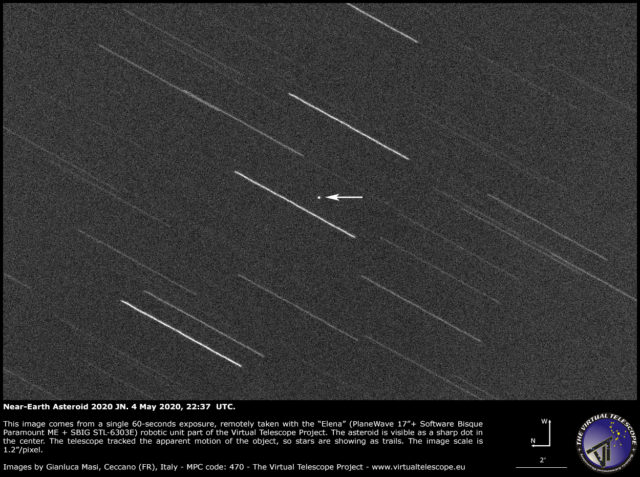 Near-Earth Asteroid 2020 JN - 2 May 2020.