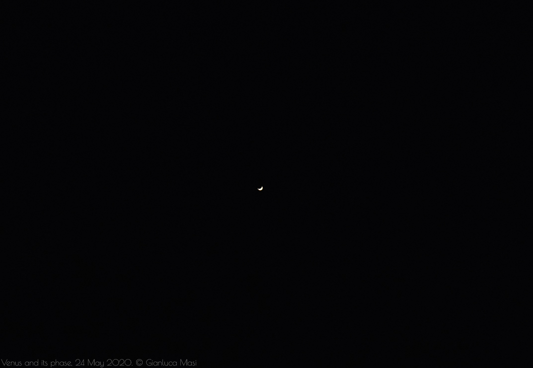 The phase of Venus - 24 May 2020.