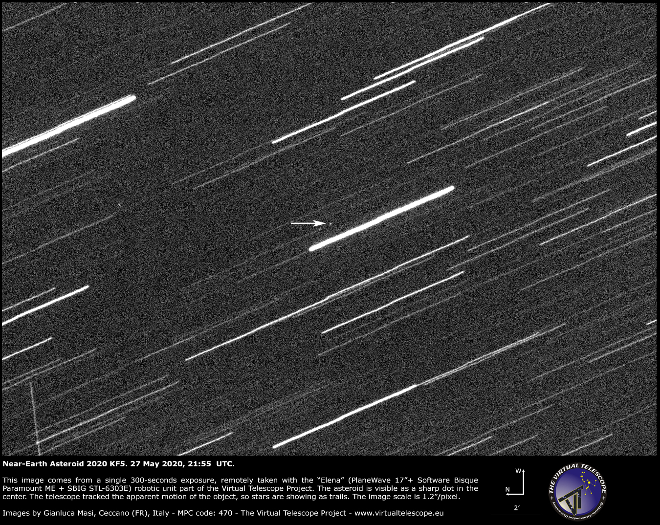 Near-Earth Asteroid 2020 KF5 - 27 May 2020.