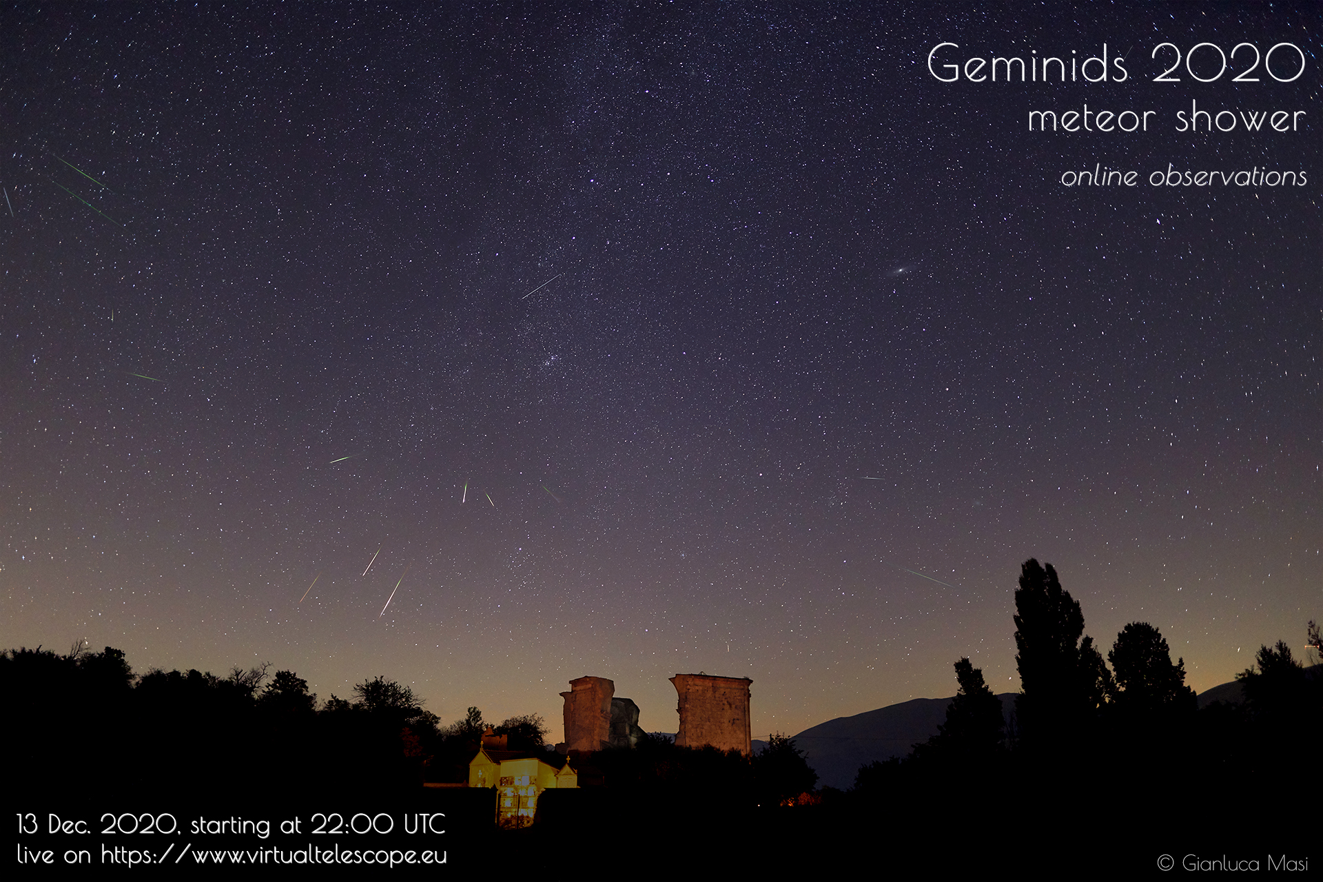 Geminids 2020: poster of the event