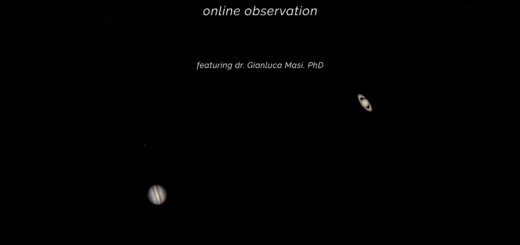 The 2020 Jupiter – Saturn great conjunction: online observation – 21 Dec. 2020.