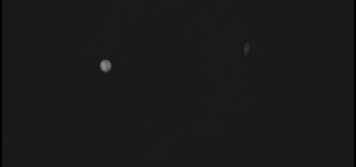 Jupiter and Saturn imaged at the climax of their historic 2020 conjunction. 21 Dec. 2020.