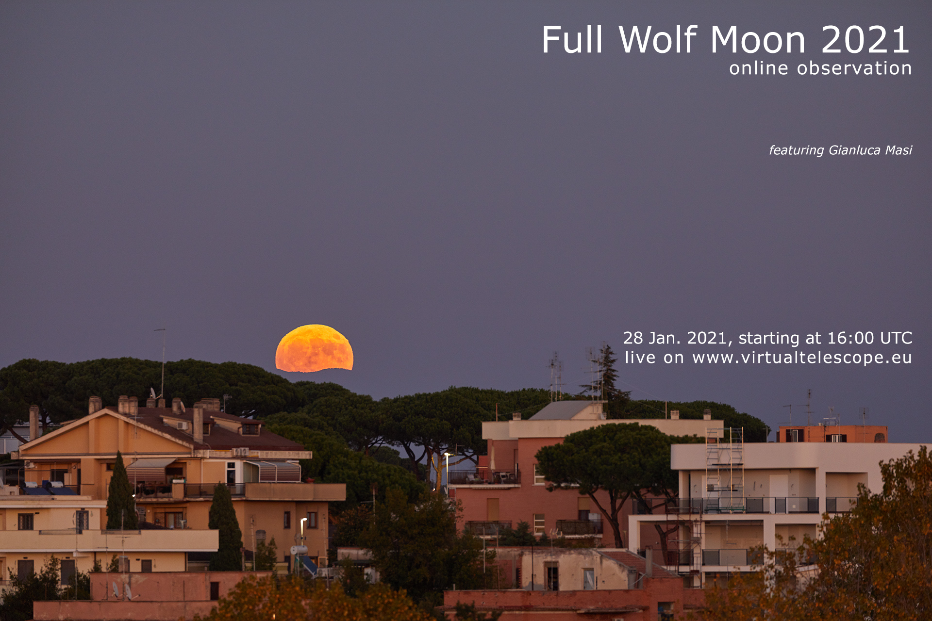 Full Wolf Moon 2021: poster of the event