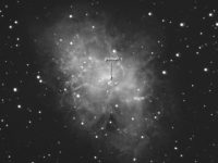 The "Crab" nebula's pulsar.