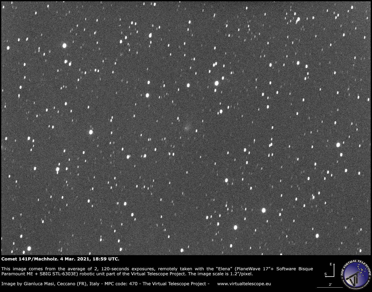 Comet 141P/Machholz: 04 Mar. 2021.