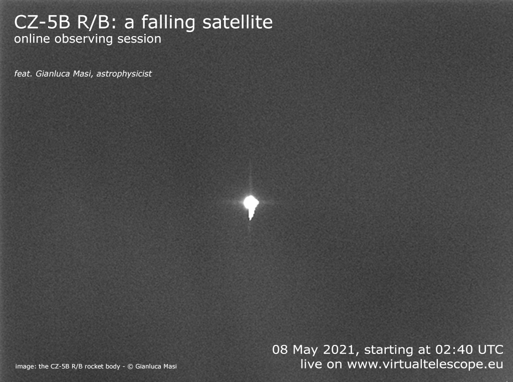 "CZ-5B R/B, a falling satellite”: poster of the event