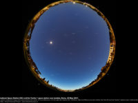 The International Space Station (ISS) and the Chinese Tianhe-1 core module fly above the Circus Maximus in Rome. 20 May 2021.