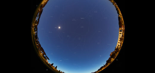 The International Space Station (ISS) and the Chinese Tianhe-1 core module fly above the Circus Maximus in Rome. 20 May 2021.