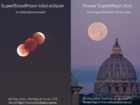 SuperBloodMoon 2021: poster of the event.