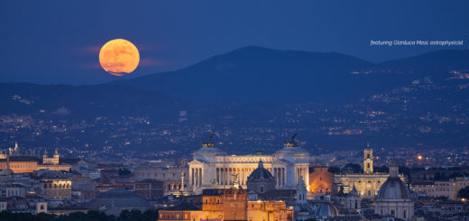 The June 2021 Strawberry Supermoon - poster of the event.