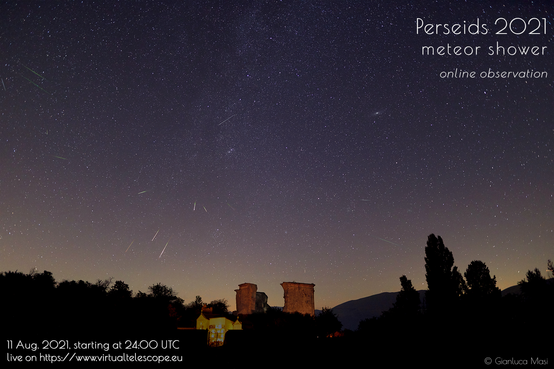 Perseids 2021: poster of the event