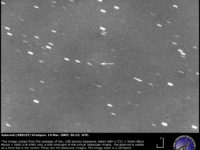 Immagine di scoperta dell’asteroide (435127) “Virtelpro”, ottenuta il 14 marzo 2007.