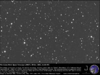 The James Webb Telescope, imaged from Earth. - 29 Dec. 2021.