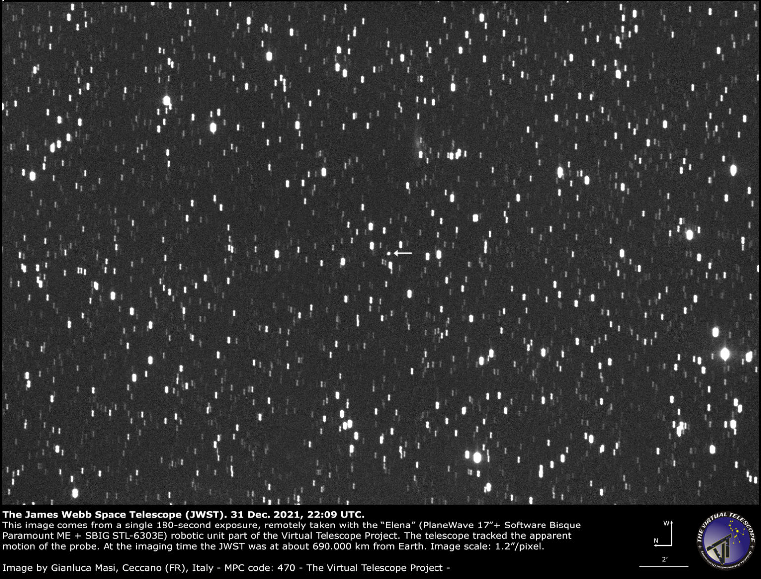 The James Webb Space Telescope tracked again at the end of the year ...
