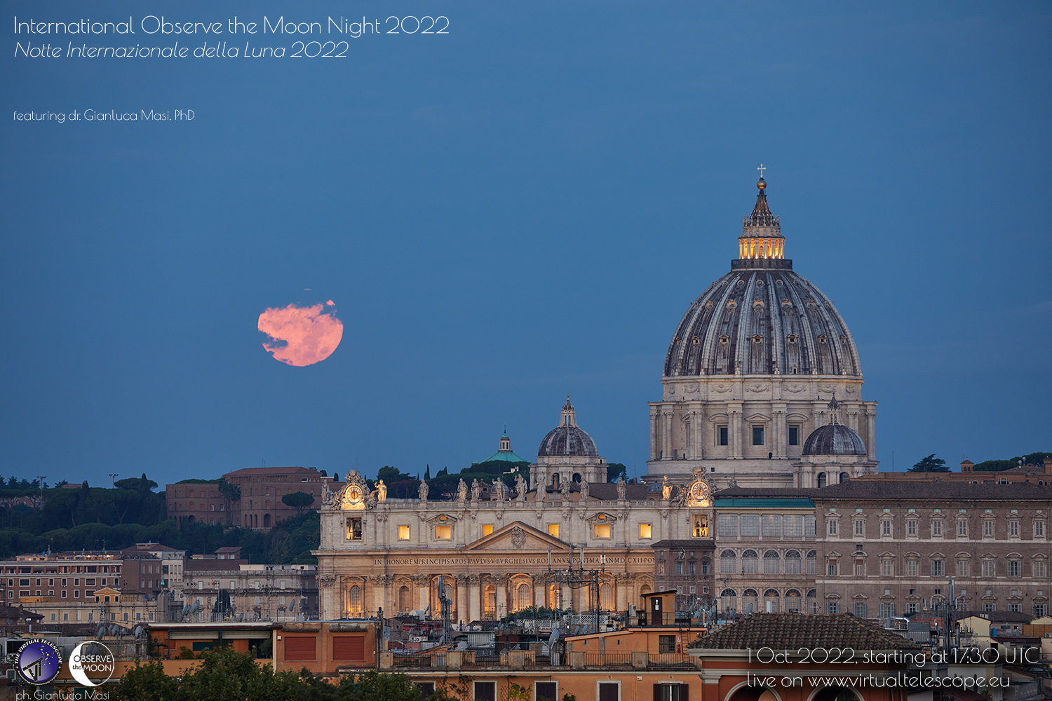 International Observe the Moon Night 2022: online observation - 1 Oct. 2022.