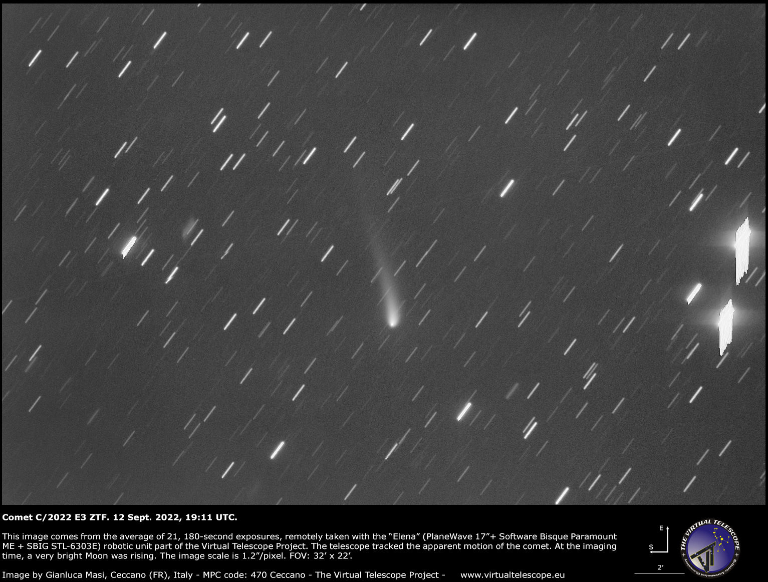 Comet C/2022 E3 ZTF. 12 Sept. 2022.