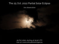 “25 Oct. 2022 Partial Solar Eclipse" - poster of the event.