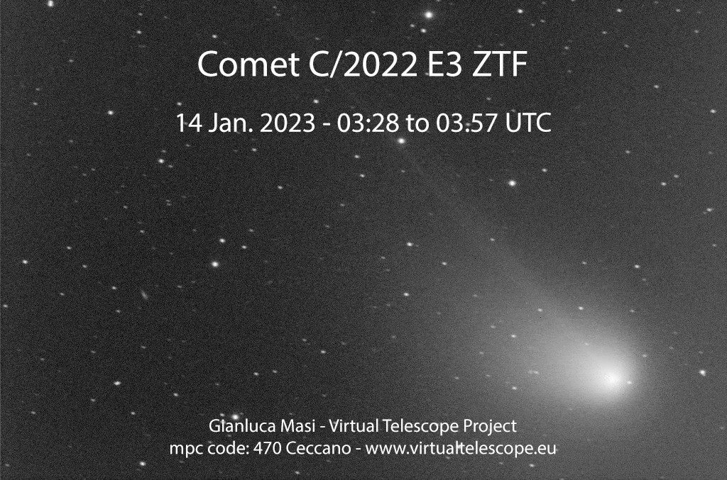 Comet C/2022 E3 ZTF. 14 Jan. 2023.