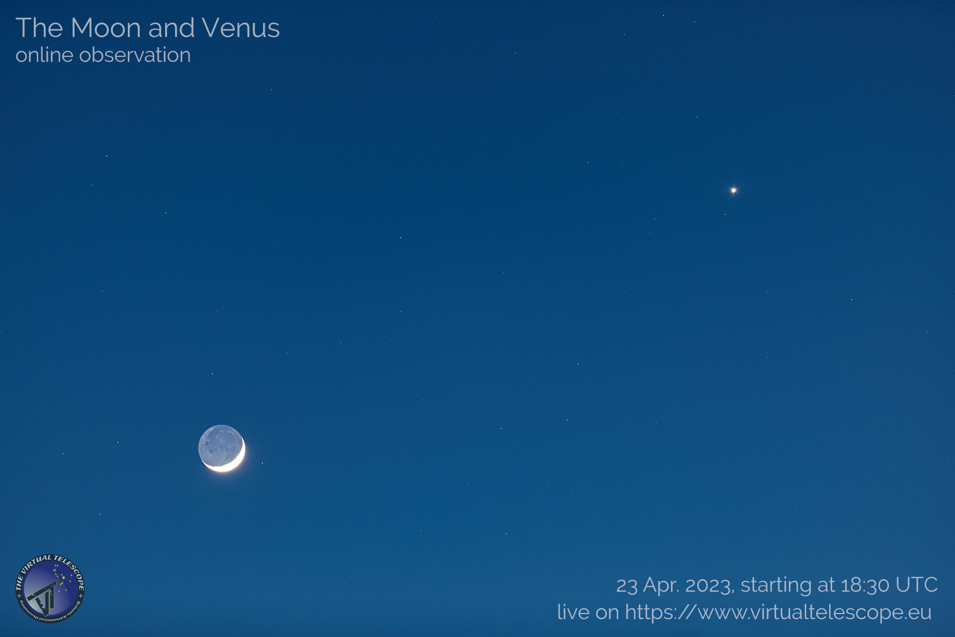 The Moon and Venus 2023: poster.