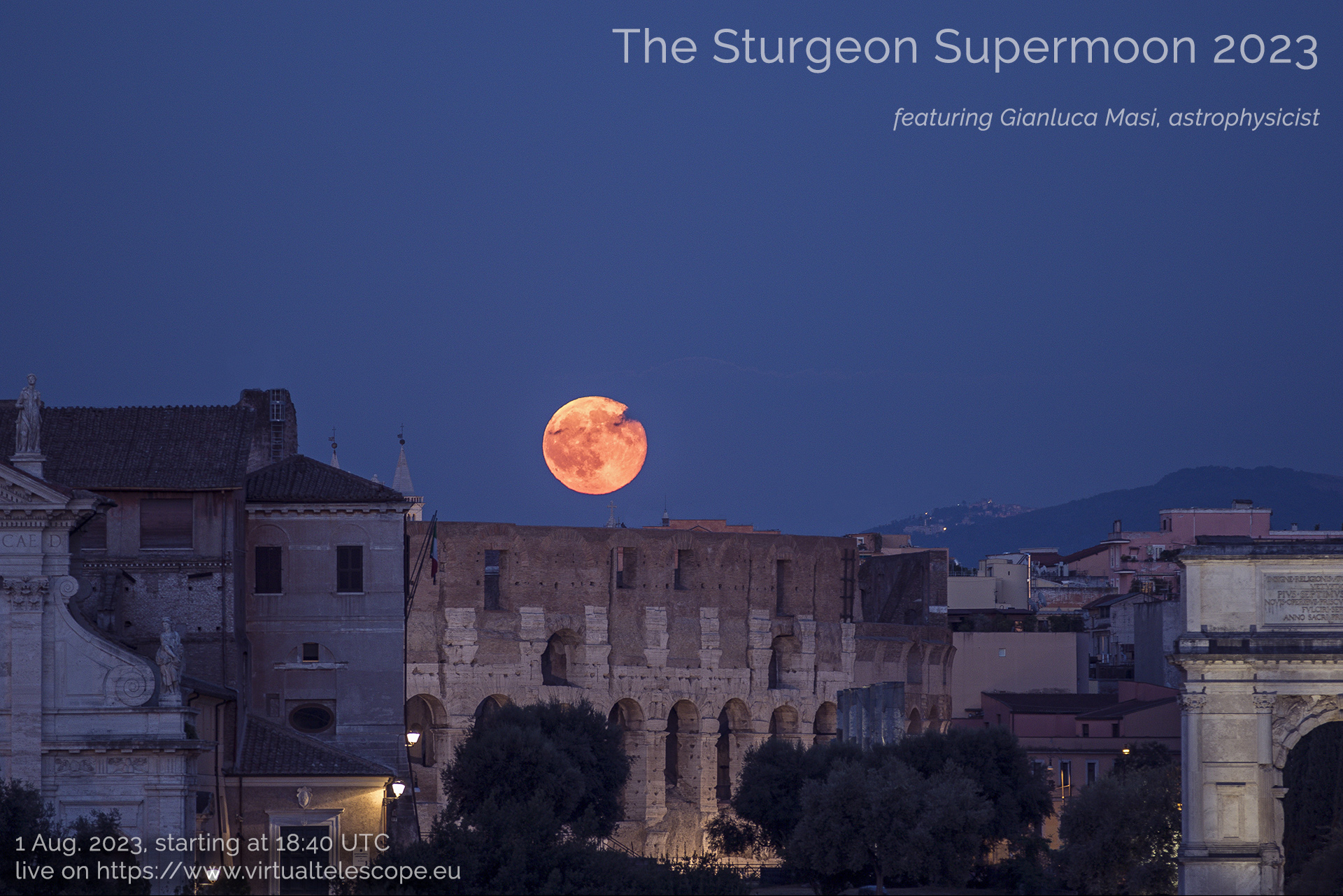 The Sturgeon Supermoon 2023: poster of the event.