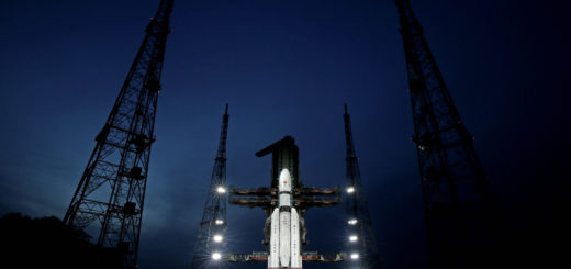 The Chandrayaan-3 space mission on its way to the Moon: poster of the event.