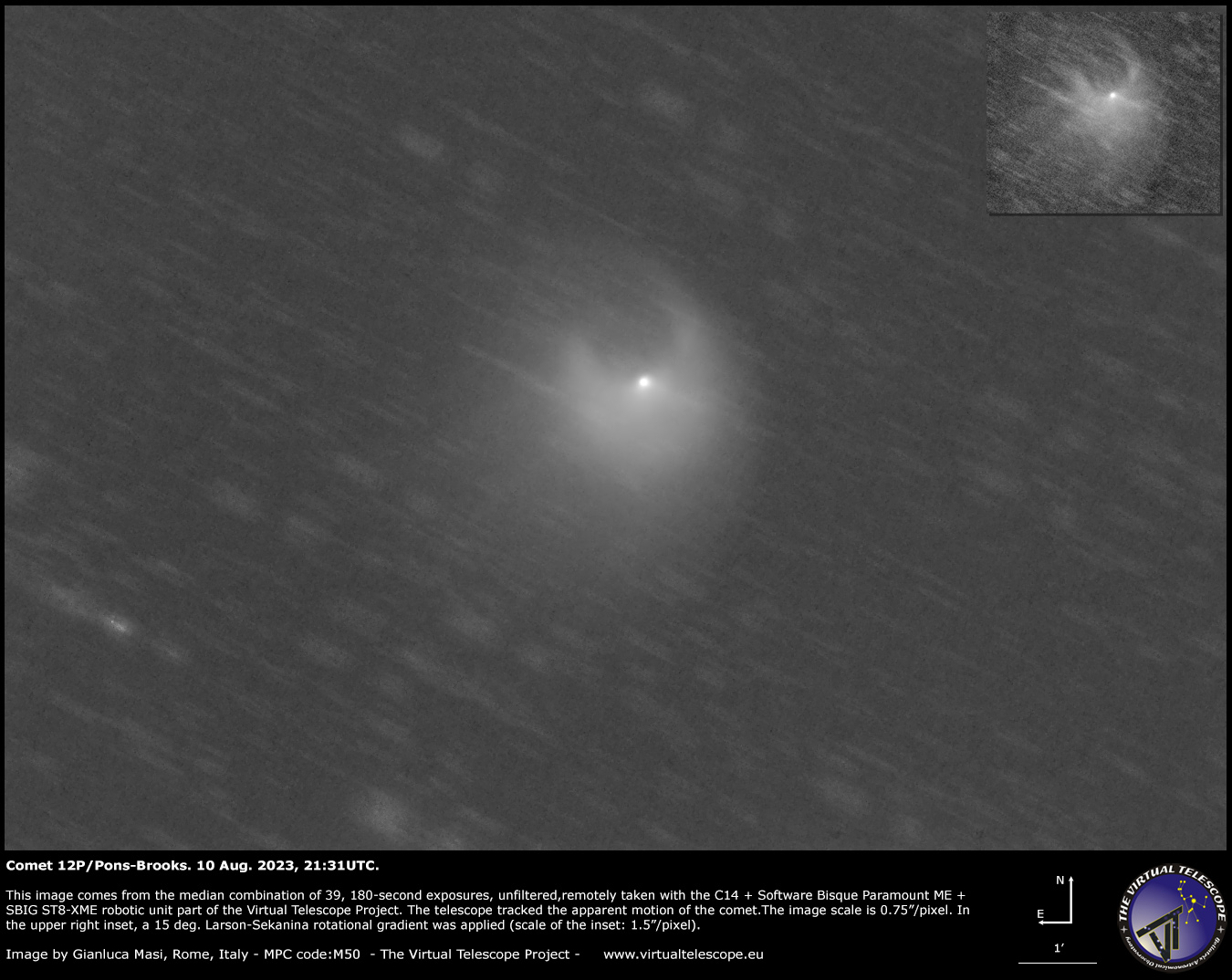 Comet 12P/Pons-Brooks: 10 Aug. 2023.