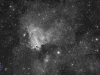 Messier 17, aka as “Omega Nebula”.