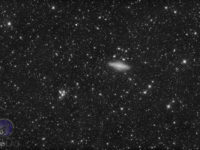 NGC 7331, a few background galaxies and the Stephan's Quintet.